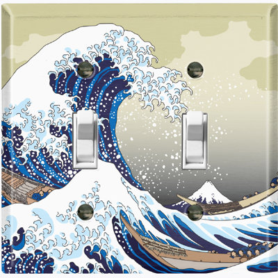 Plaque murale à 2 bandes Blue Sea Waves