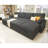 110 Inch Oversized Sofa Bed - 2 In 1 Pull Out Sleeper Sofa With Sectional And Double Storage Chaise-559440932