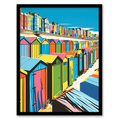 Beneath The Promenade Life By The Beach Bright - Single Picture Frame Print
