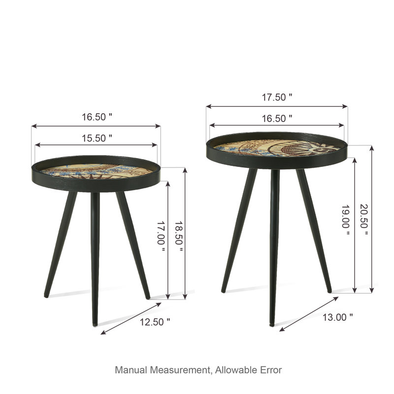 Nesting Lamp Table Tray Top, Brown