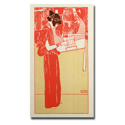 «Musik, 1901» par Gustav Klimt, reproduction sur toile