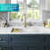 Allyn Transitional Industrial Pull-Down Single Handle Kitchen Faucet