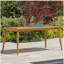 Table de salle à manger d'extérieur avec structure en bois d'acacia, teck