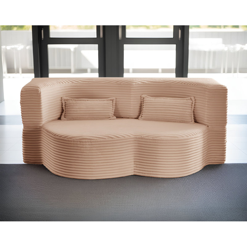 Canapé-lit Boneless Convertible Floor, Rose