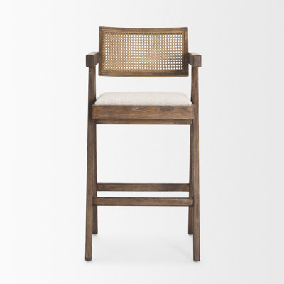 Indie Medium Brown w/ Cane Counter Stool