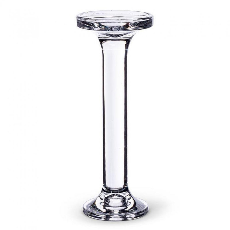 Glass Tabletop Taper, 9.5" H x 3.5" W x 3.5" D