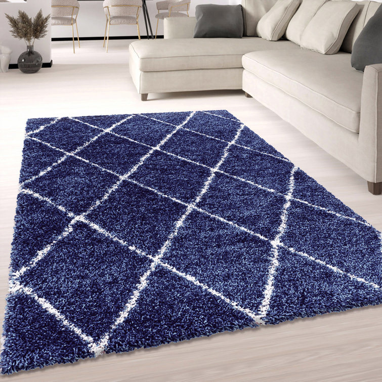 Curteria Geometric Shag Area Rug
