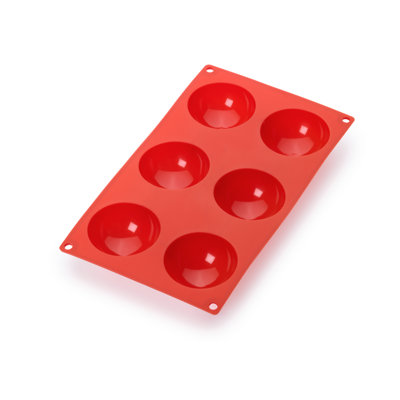 Moule en demi-sphère en silicone Lékué, 6 trous