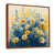 Toile avec cadre flottant brun