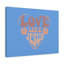 Love Like Jesus Two Flowers - Wrapped Canvas Print