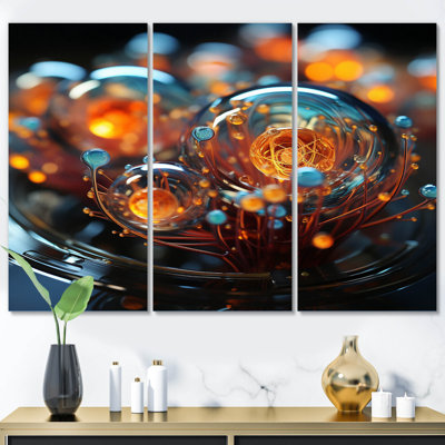 " 3D Molecules Microscopic Wonders II " 3 - Pieces