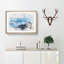 Mountain Beach - Single Picture Frame Print on MDF-56891401-56891393