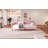 Twin Size Upholstered Daybed With 4 Support Legs, Rubine -2086571746