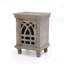 Table de chevet en bois gris antique