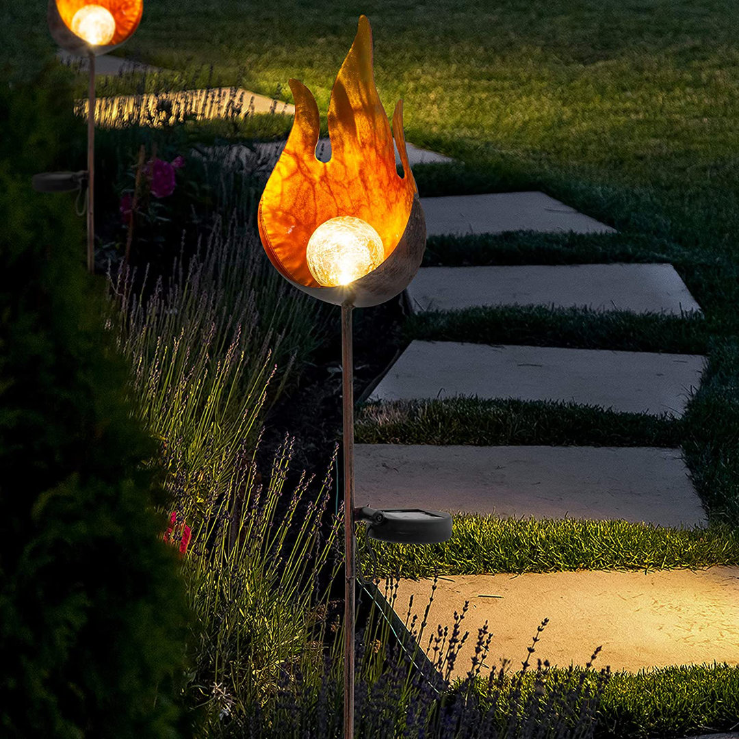 Gilda Bronze Low Voltage Solar Powered Integrated LED Metal Pathway Lights