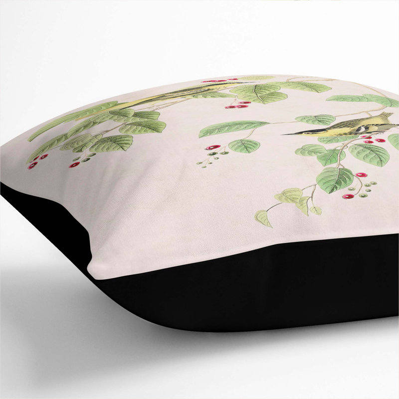 Square Throw Cushion, Black, 40cm H x 40cm W x 15cm D