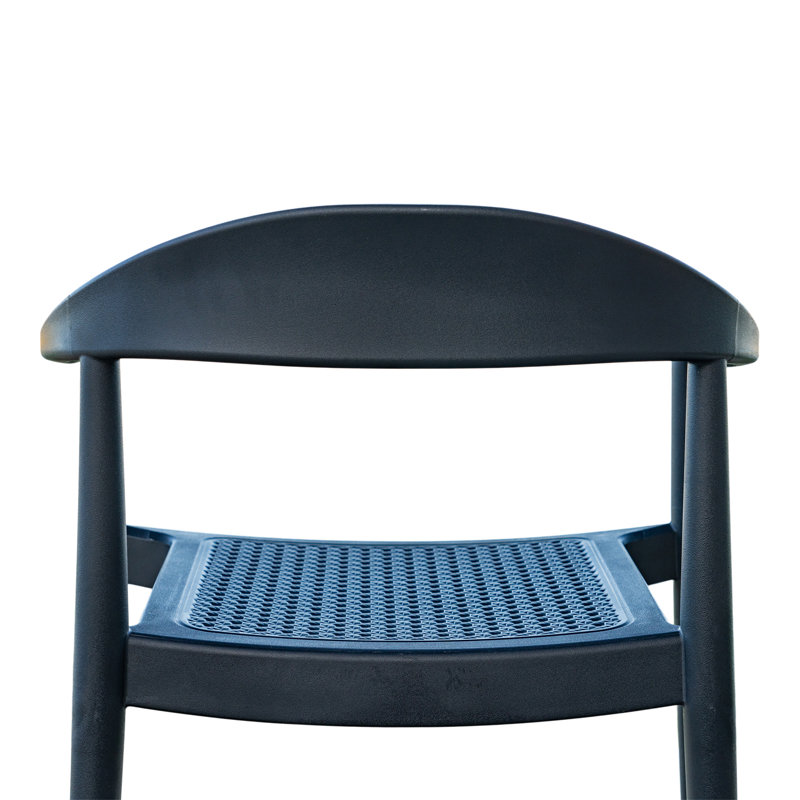 Fauteuil de terrasse empilable, gris