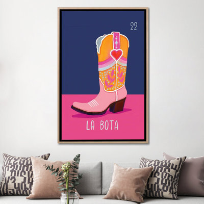 La Bota The Boot - Wall Art Print - Framed Canvas