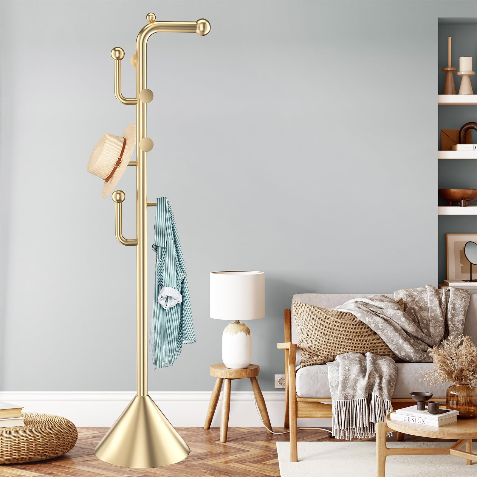 Hoctieon Coat Rack Freestanding, Heavy Duty Coat Ubuy