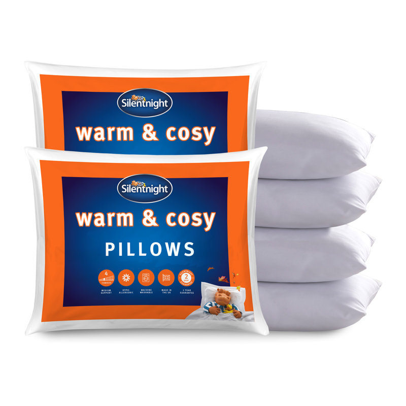Silentnight Warm And Cosy Pillows - 4 Pack
