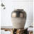 Round Sienna Brown Ceramic Accent Vase-1256468752