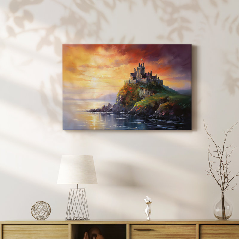 Paysages XXIV - Toile tendue avec châssis de qualité supérieure - Prêt à être accroché, H 40 po x l 60 po
