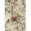 Papier peint floral, décoration murale oiseaux rétro