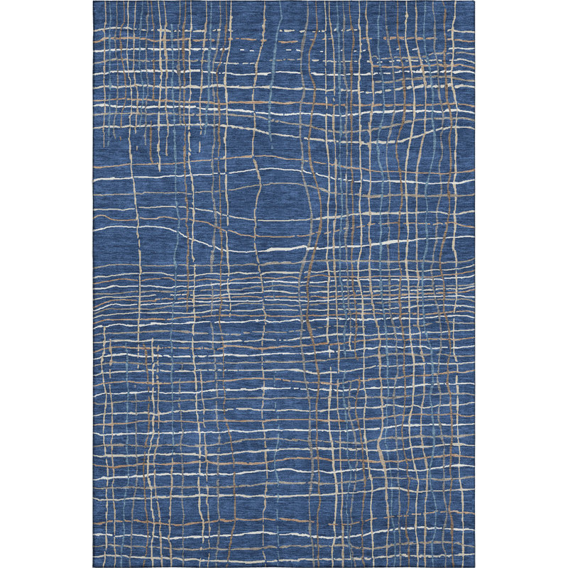 Tapis de qualité supérieure à rayures lavables à la machine AMF998, Rectangulaire 3 pi x 5 pi