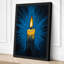 Candlelight Radiates Geometric - Wrapped Canvas-1638631522-1638631527