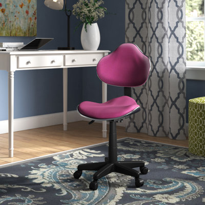  Chaise de bureau ergonomique et pivotante en tissu avec dossier et siège rembourrés