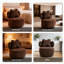 Upholstered Teddy Swivel Accent Chair-1710824900