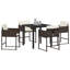 Vidaxl Garden Dining Set 5 Pcs Poly Rattan-117955465-117955466