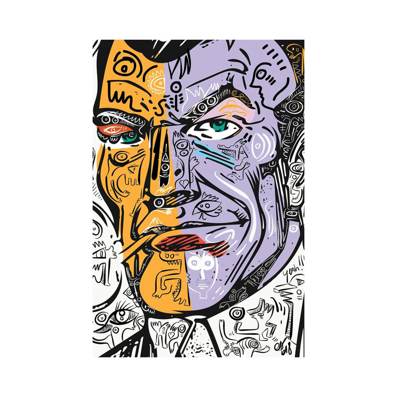 Street Art Comic Pop Art Heroe 1 Piece Wrapped Canvas Wall Art, 101.6 cm H x 66.04 cm W x 1.91 cm D