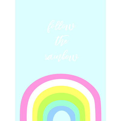 «Follow the Rainbow», reproduction sur toile tendue