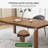 62.99" Rectangular Solid Wood Dining Table
