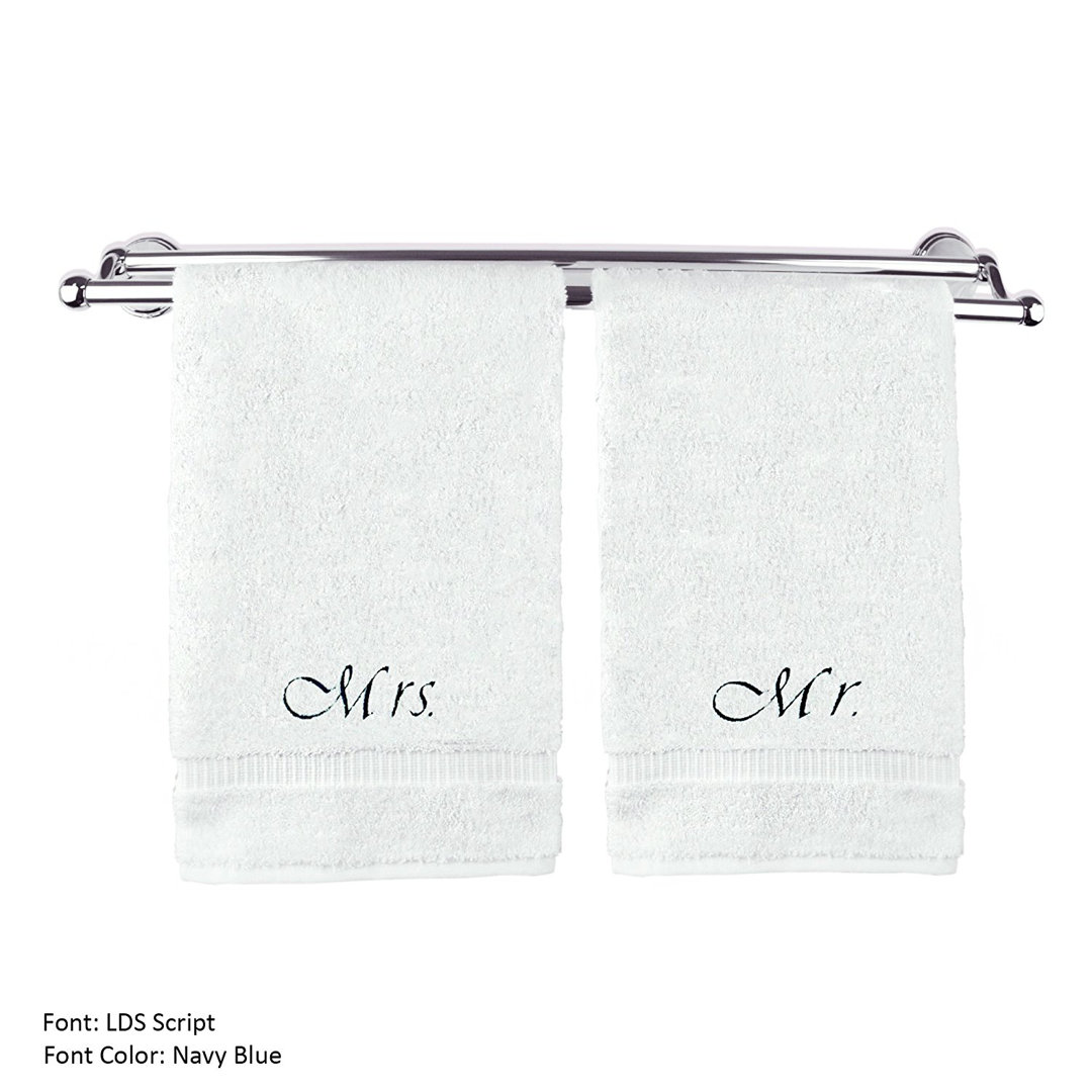 Wedding Engagement Anniversary Gift 2 Piece 100% Cotton Towel Set (Set of 2) Red Barrel Studio® 
