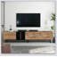 Meuble télé pour téléviseur 80 po avec 3 portes, console média avec grand rangement-460172213
