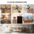 54 In 5 Solid Wood Blades Indoor Ceiling Fan With Integrated Led And Remote DC Motor, Black-376093751-376093896
