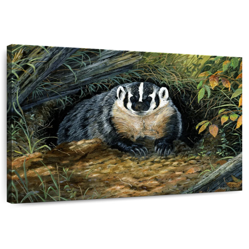 Brampt Wisconsin Badger, 32" H x 48" W