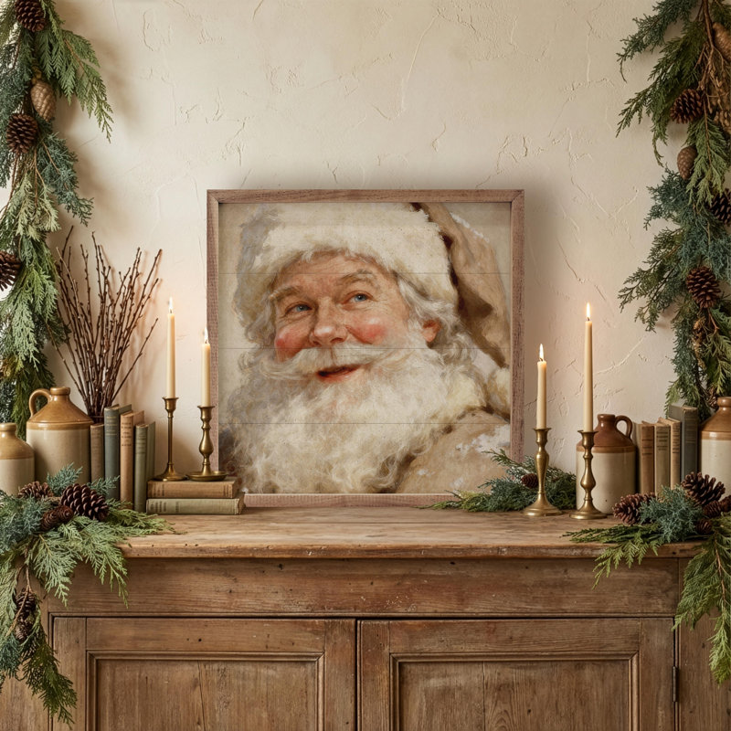 Santa's Portrait, H 4 po x l 4 po