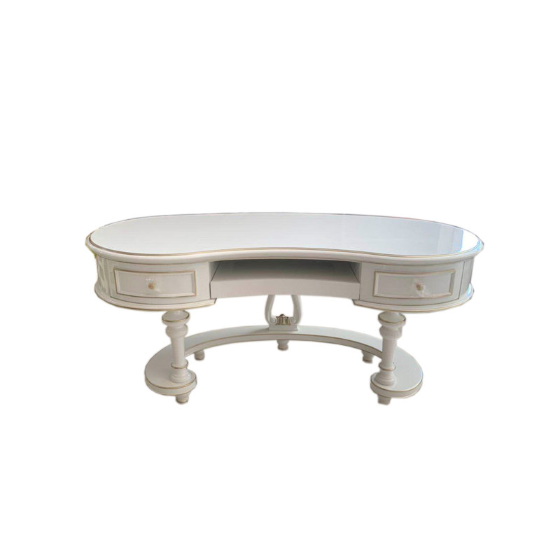 Executive Desk, White