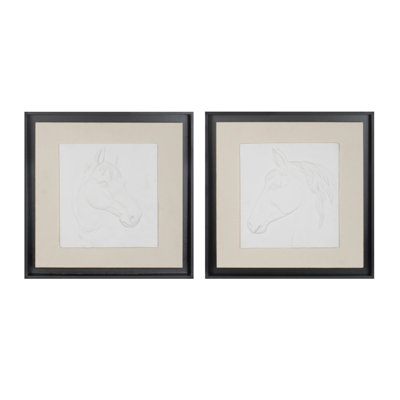 Framed Horse Wall Plaque