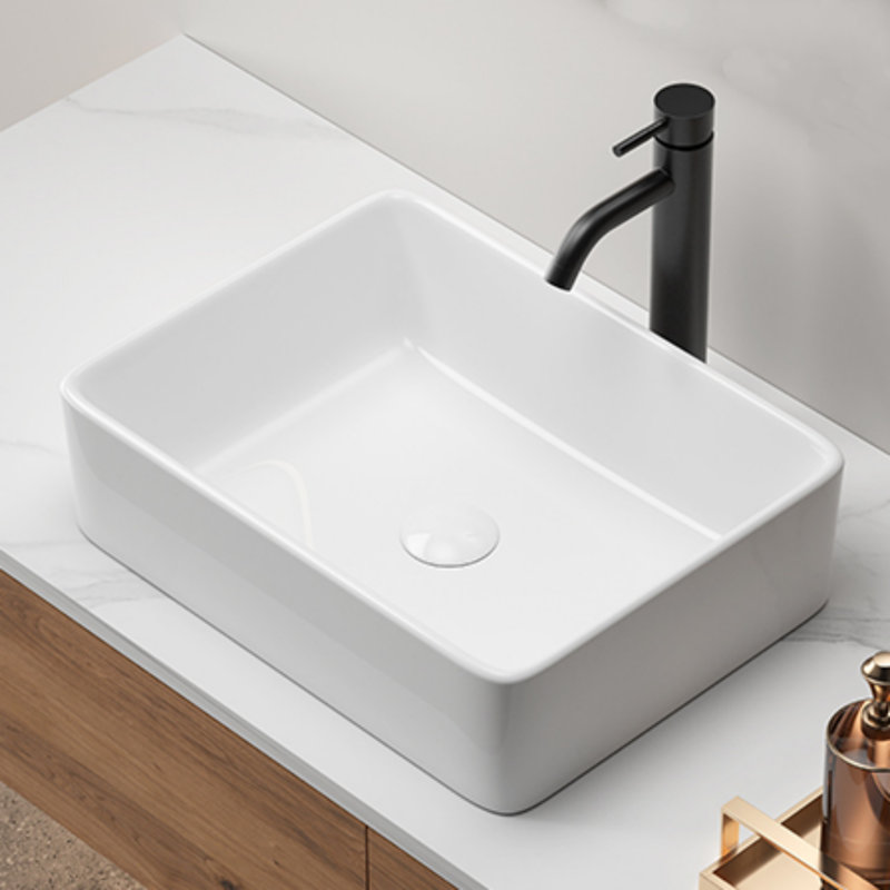 Rectangular 19X15 Inch Ceramic Bathroom Sinks