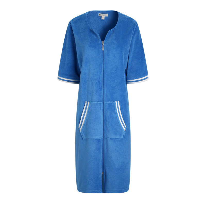 Peignoir thaïlandais fille / femme + mi-mollet avec poches, XXL