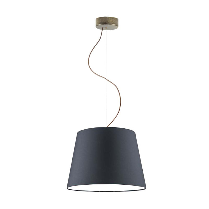 Demariana 1 - Light Single Pendant, Copper, Dark Grey