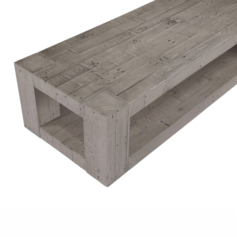 Dajonae 66" Large Solid Wood Reclaimed Pine Coffee Table