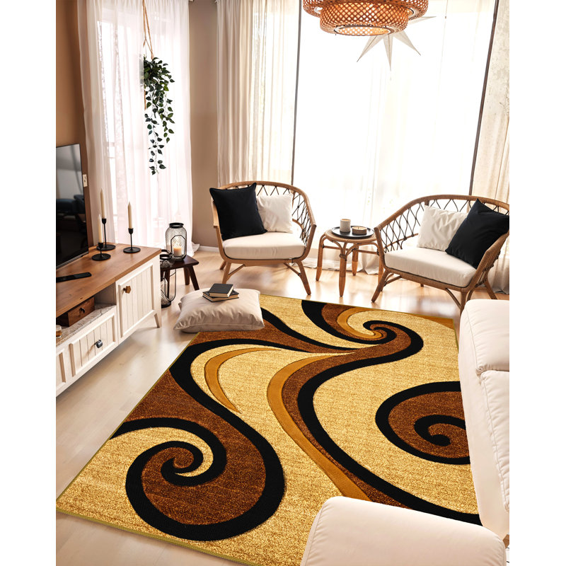 Mccampbell Performance Abstract Indoor Rug, Rectangle 8' x 11'