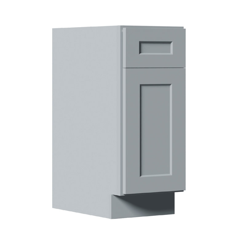 Armoire de base 15 po Shaker avec porte à fermeture en douceur, tiroir, unité en bois massif peu encombrante avec tablette réglable pour la cuisine, la salle de bain, la buanderie, le garage (l 15 po x P 24 po x H 34,5 po)