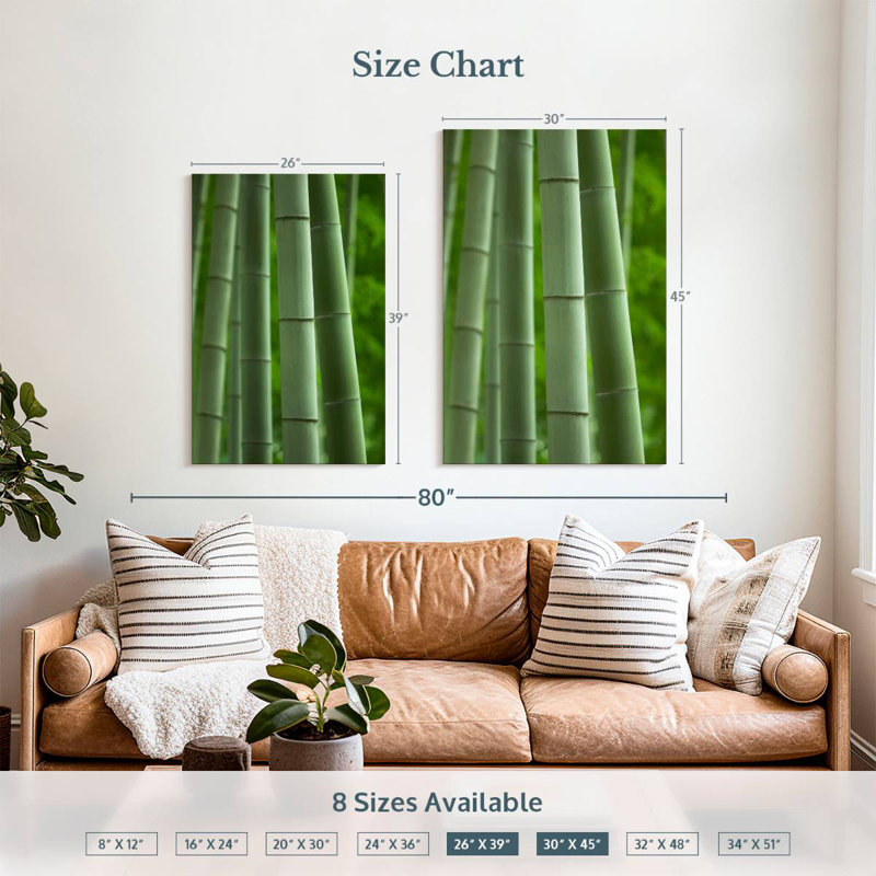 Harnek Clumped Bamboo, 45" H x 30" W