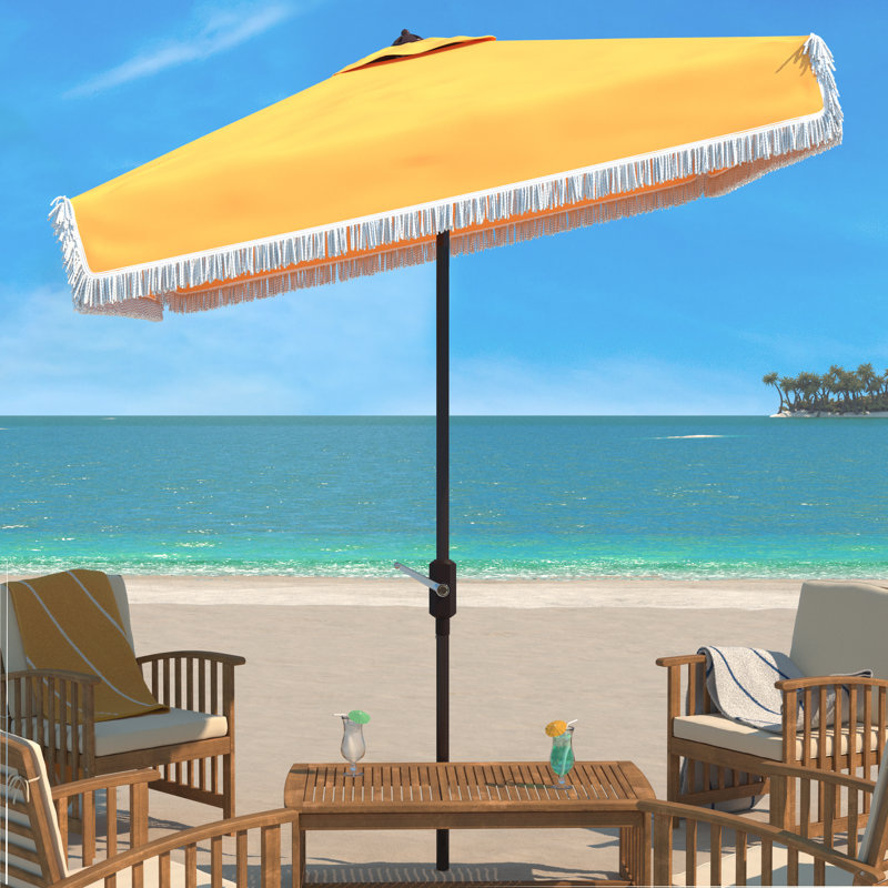 Parasol de marché carré 7,5 pi Keesee, Jaune
